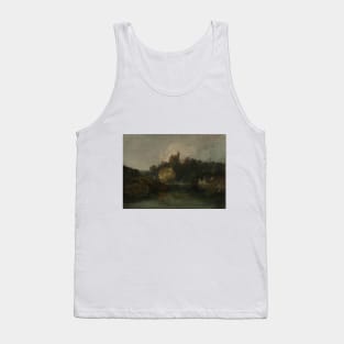 A Castle on a Wooded Bank beside a River; A Church Spire to the Right, 1798-99 Tank Top